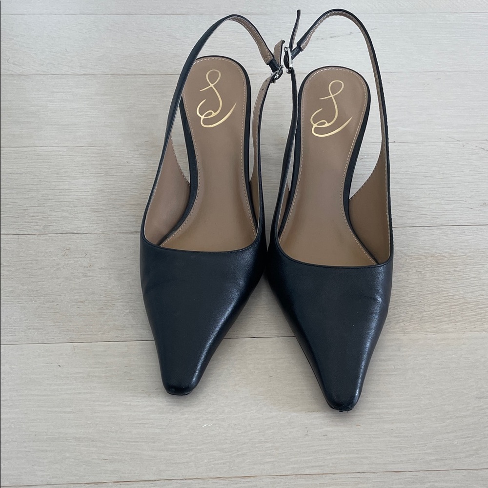 Sam Edelman Black Slingback Heels
